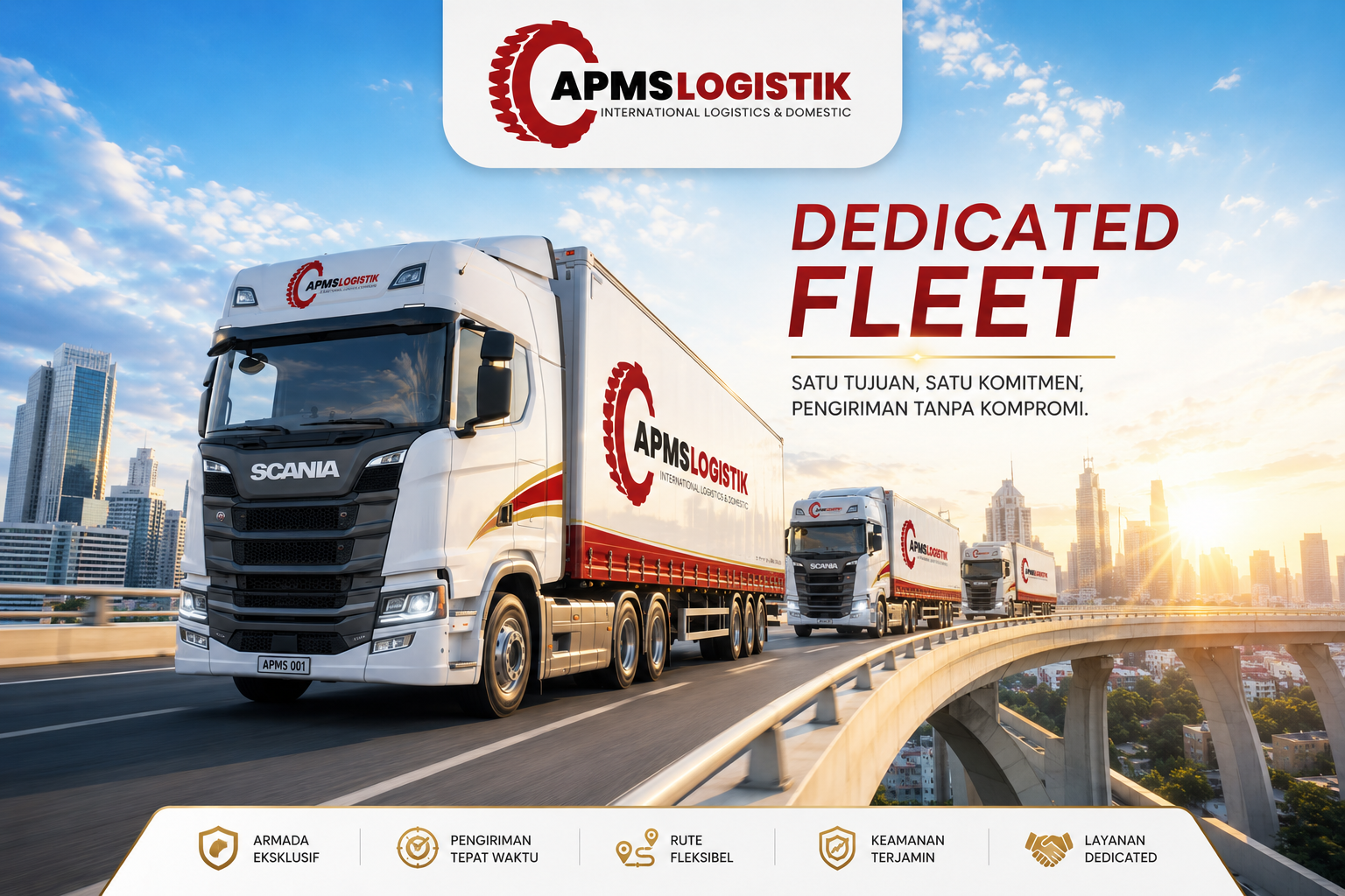 Layanan Dedicated Fleet APMS Logistik
