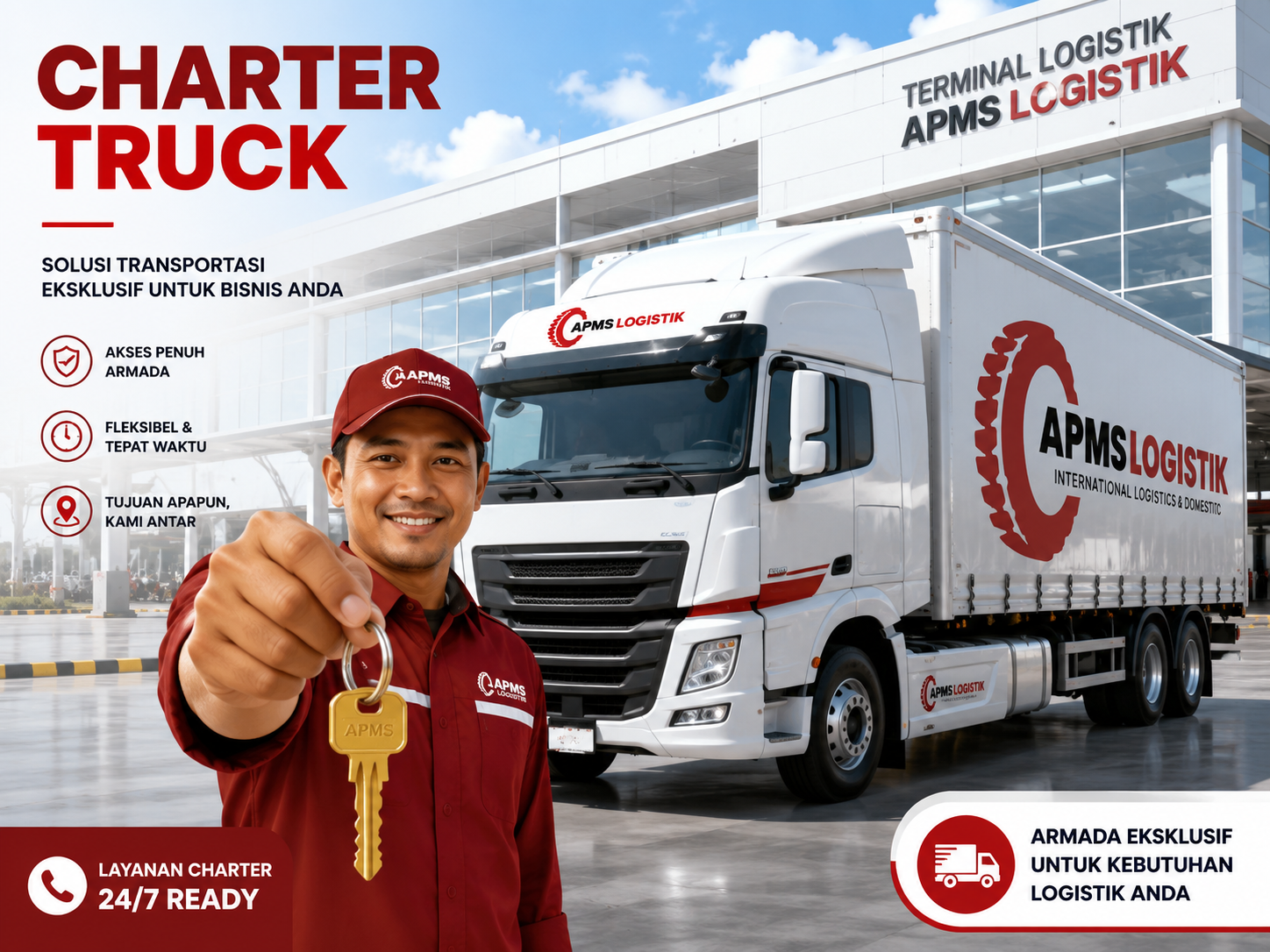 Layanan Charter Truck APMS Logistik